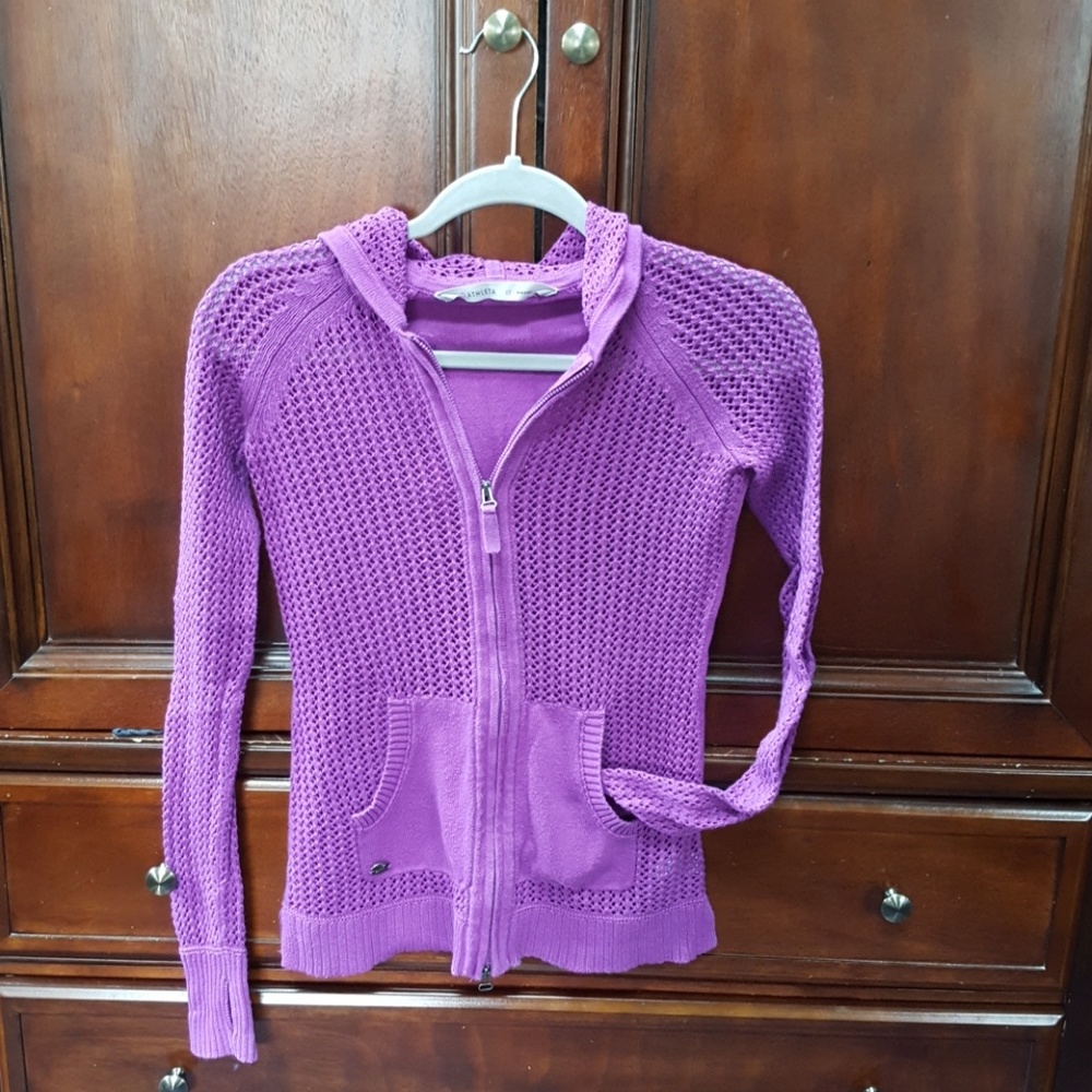 Athleta sunscape hooded sweater Jazzy Purple sz XS